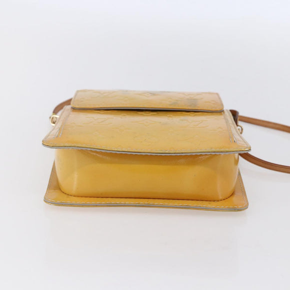 LOUIS VUITTON Monogram Vernis Motto Accessory Pouch Gris M91030 LV Auth bs30902