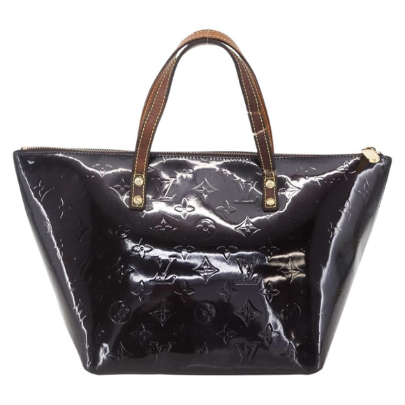 LOUIS VUITTON Monogram Vernis Bellevue PM Hand Bag Amarante M93585 Auth bs30904