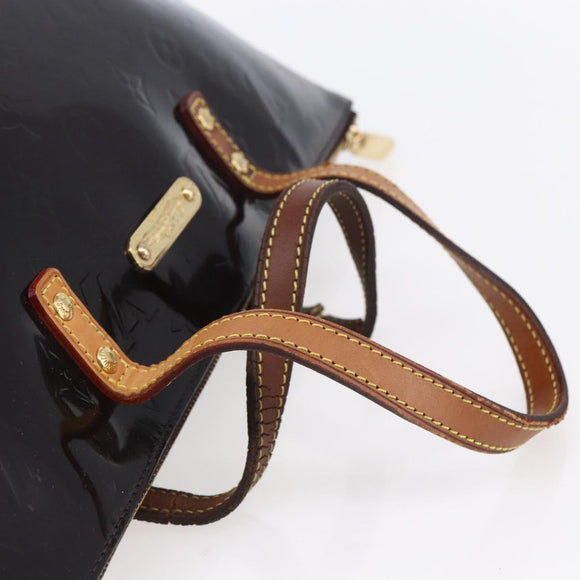 LOUIS VUITTON Monogram Vernis Bellevue PM Hand Bag Amarante M93585 Auth bs30904