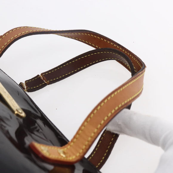 LOUIS VUITTON Monogram Vernis Bellevue PM Hand Bag Amarante M93585 Auth bs30904