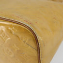 LOUIS VUITTON Monogram Vernis Houston Hand Bag Beige M91004 LV Auth bs30905-15