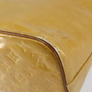 LOUIS VUITTON Monogram Vernis Houston Hand Bag Beige M91004 LV Auth bs30905-17