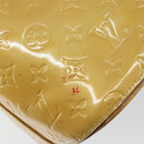 LOUIS VUITTON Monogram Vernis Houston Hand Bag Beige M91004 LV Auth bs30905-8