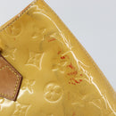 LOUIS VUITTON Monogram Vernis Houston Hand Bag Beige M91004 LV Auth bs30905-9