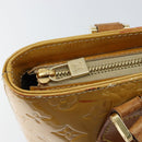 LOUIS VUITTON Monogram Vernis Houston Hand Bag Beige M91004 LV Auth bs30905-20