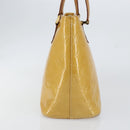 LOUIS VUITTON Monogram Vernis Houston Hand Bag Beige M91004 LV Auth bs30905-3