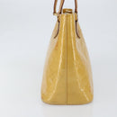LOUIS VUITTON Monogram Vernis Houston Hand Bag Beige M91004 LV Auth bs30905-4