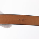 LOUIS VUITTON Ceinture Carre Gürtel Leder 88cm Schwarz Silber LV Auth bs30911-11