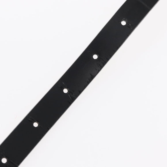 LOUIS VUITTON Ceinture Carre Gürtel Leder 88cm Schwarz Silber LV Auth bs30911