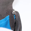 FENDI Micro Bucket Monster Umhängetasche Leder 2way Blau Silber Auth bs30913-20