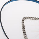 FENDI Micro Bucket Monster Shoulder Bag Leather 2way Blue Silver Auth bs30913-8