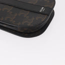 CELINE Triomphe Macadam Canvas Handytasche PVC Schwarz Auth bs30914-9