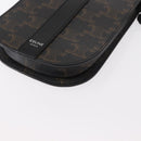 CELINE Triomphe Macadam Canvas Handytasche PVC Schwarz Auth bs30914-14