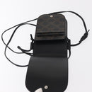 CELINE Triomphe Macadam Canvas Handytasche PVC Schwarz Auth bs30914-10