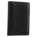 PRADA Card Case Safiano leather Black Auth bs30916-1