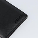 PRADA Card Case Safiano leather Black Auth bs30916-17