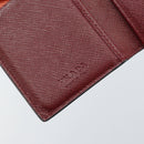 PRADA Card Case Safiano leather Black Auth bs30916-9
