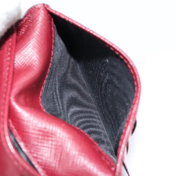 PRADA Card Case Safiano leather Black Auth bs30916