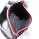 PRADA Card Case Safiano leather Black Auth bs30916-23