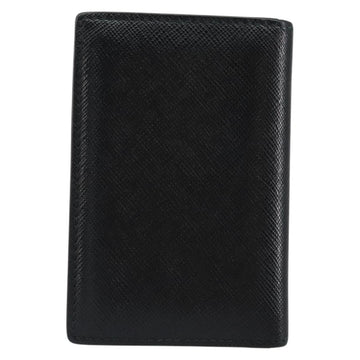 PRADA Card Case Safiano leather Black Auth bs30916 - 0