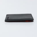 PRADA Card Case Safiano leather Black Auth bs30916-3