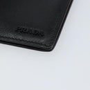PRADA Card Case Safiano leather Black Auth bs30916-7