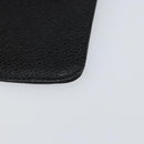 CHANEL COCO Mark Pouch Caviar Skin Black Gold CC Auth bs30918-15