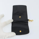 CHANEL COCO Mark Pouch Caviar Skin Black Gold CC Auth bs30918-10