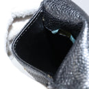 CHANEL COCO Mark Pouch Caviar Skin Black Gold CC Auth bs30918-12