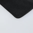 CHANEL COCO Mark Pouch Caviar Skin Black Gold CC Auth bs30918-14