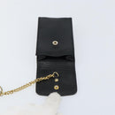 CHANEL Pouch Caviar Skin Black Gold CC Auth bs30919-9