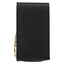 CHANEL Pouch Caviar Skin Black Gold CC Auth bs30919-2