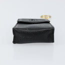 CHANEL Pouch Caviar Skin Black Gold CC Auth bs30919-6