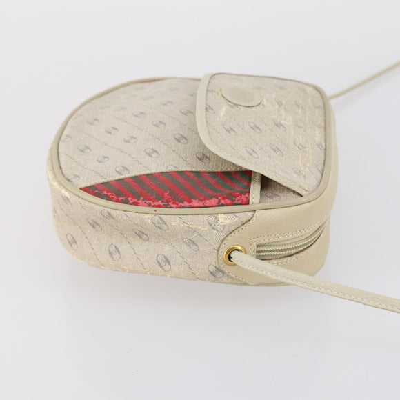 GUCCI GG Canvas Shoulder Bag Leather 3 Set Beige Auth bs30922