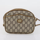 GUCCI GG Canvas Shoulder Bag Leather 3 Set Beige Auth bs30922-16
