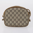 GUCCI GG Canvas Shoulder Bag Leather 3 Set Beige Auth bs30922-17