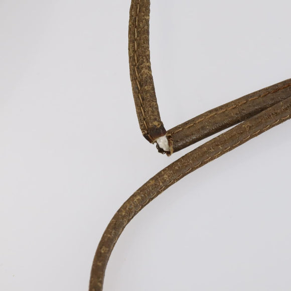 GUCCI GG Canvas Shoulder Bag Leather 3 Set Beige Auth bs30922