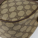 GUCCI GG Supreme Web Sherry Line Bag PVC Beige Gold 89 02 032 Auth bs30923-14