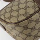 GUCCI GG Supreme Web Sherry Line Bag PVC Beige Gold 89 02 032 Auth bs30923-15
