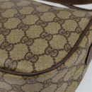 GUCCI GG Supreme Web Sherry Line Bag PVC Beige Gold 89 02 032 Auth bs30923-16