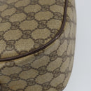 GUCCI GG Supreme Web Sherry Line Bag PVC Beige Gold 89 02 032 Auth bs30923-17