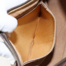 GUCCI GG Supreme Web Sherry Line Bag PVC Beige Gold 89 02 032 Auth bs30923-23