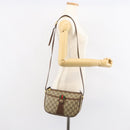GUCCI GG Supreme Web Sherry Line Bag PVC Beige Gold 89 02 032 Auth bs30923-25