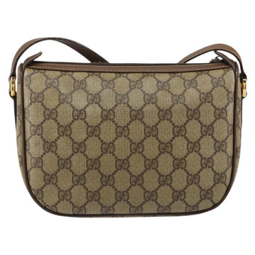 GUCCI GG Supreme Web Sherry Line Bag PVC Beige Gold 89 02 032 Auth bs30923 - 0