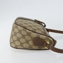 GUCCI GG Supreme Web Sherry Line Bag PVC Beige Gold 89 02 032 Auth bs30923-3