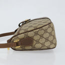 GUCCI GG Supreme Web Sherry Line Bag PVC Beige Gold 89 02 032 Auth bs30923-4