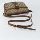 GUCCI GG Supreme Web Sherry Line Bag PVC Beige Gold 89 02 032 Auth bs30923-7