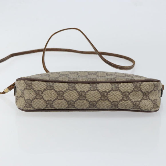 GUCCI GG Supreme Shoulder Bag PVC Beige Gold 007 115 6428 4002 Auth bs30925