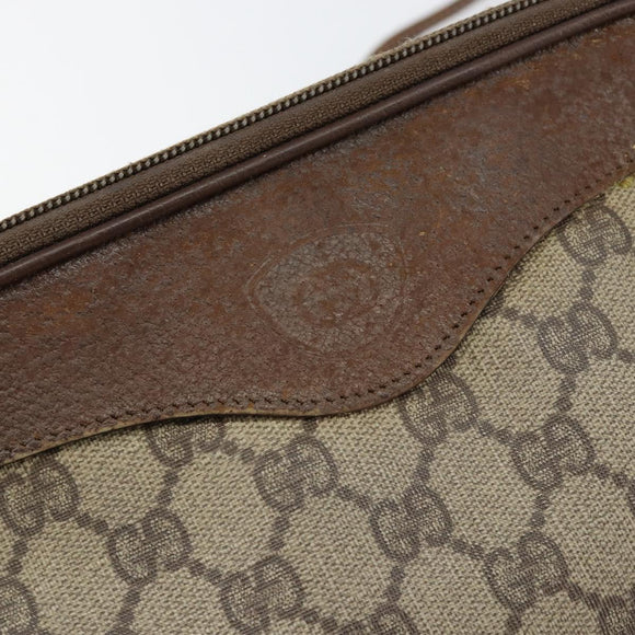 GUCCI GG Supreme Shoulder Bag PVC Beige Gold 007 115 6428 4002 Auth bs30925