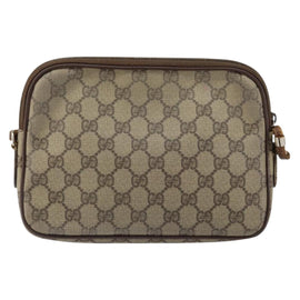 GUCCI GG Supreme Shoulder Bag PVC Beige Gold 007 115 6428 4002 Auth bs30925 - 0